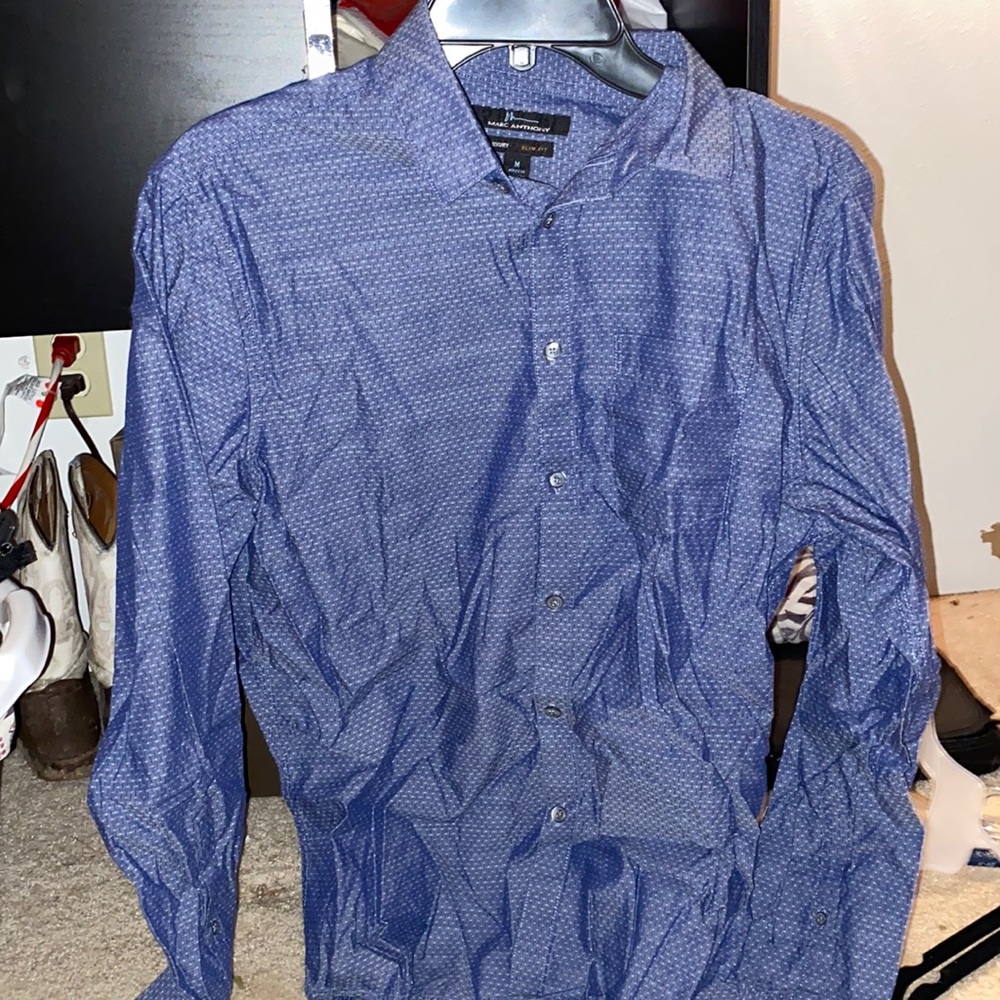 Marc Anthony, sz medium, button up, slim fit, shirt